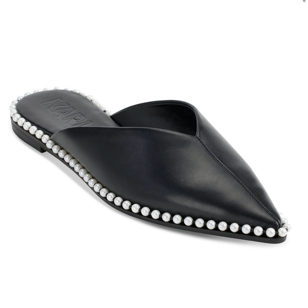 Vyra Studded Mule Flats